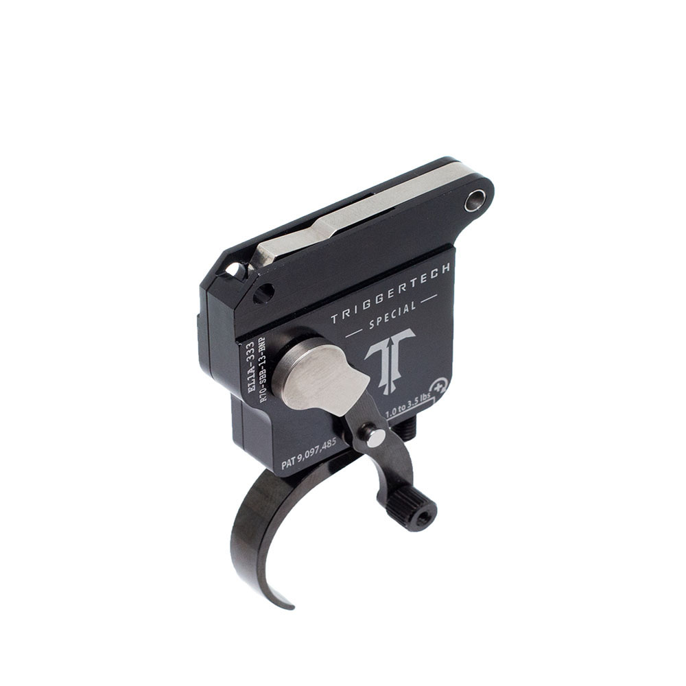 TRIGGERTECH Rem700 Special Bottom Safety - Right - No bolt release - Traditional Curved (PVD Black)