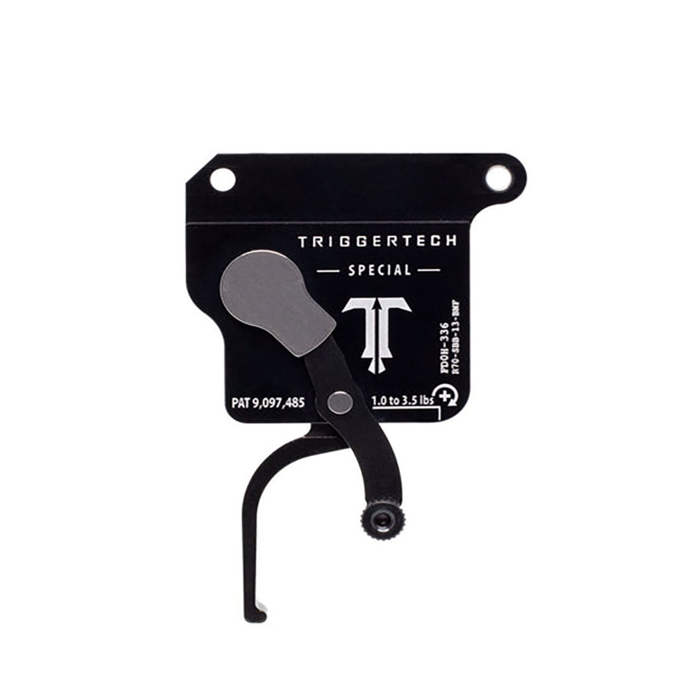TRIGGERTECH Rem700 Special Bottom Safety - Right - No bolt release - Straight Flat (PVD Black)