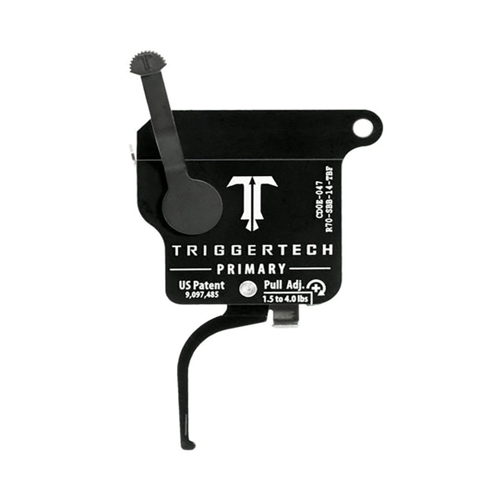 TRIGGERTECH Rem700 Primary - Right - Bolt release - Straight Flat (PVD Black)