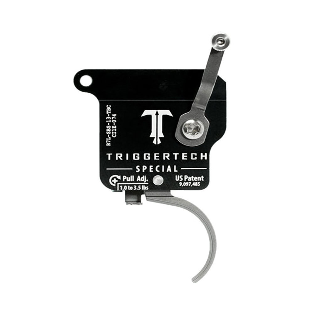 TRIGGERTECH Rem700 Special - Left - Bolt release - Traditional Curved (Stainless)