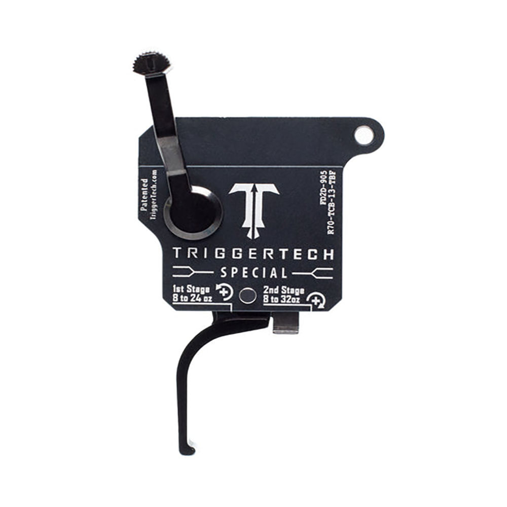 TRIGGERTECH Rem700 Special Two-Stage - Right - Bolt release - Straight Flat (PVD Black)