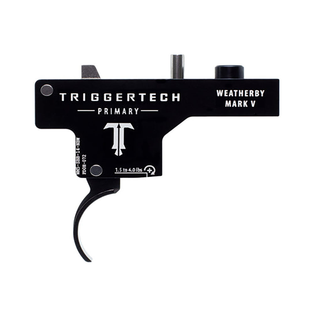 TRIGGERTECH Weatherby Mark V Primary - Weatherby Curved (PVD Black)
