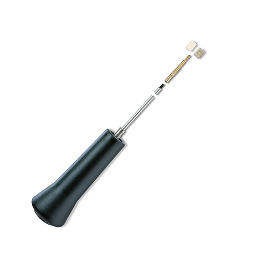 Descubre la varilla de limpieza de acero inoxidable de 280mm, ideal para calibres de 4 a 5.5mm, con mango ergonómico y rodamientos suaves para una limpieza eficiente.