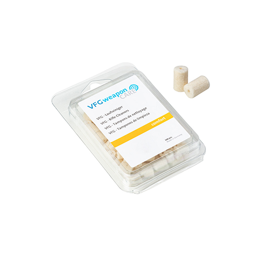 Los limpiadores de cañón VFG COMFORT son ideales para suciedad ligera y para engrasar o desengrasar, ¡incluyen 500 piezas para un mantenimiento fácil!