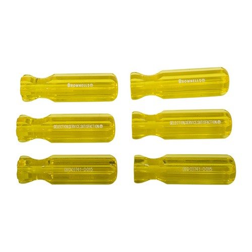 Molded plastic tool handles son resistentes y preformados, listos para montar en tus herramientas. Disponibles en amarillo claro o negro sólido.