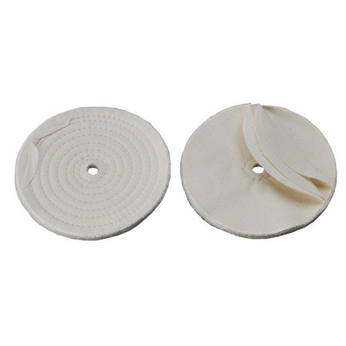 Las ruedas de muselina de Brownells son ideales para pulir metales, eliminando óxido y suciedad, y preparan la superficie para un acabado perfecto.