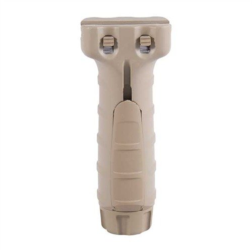 El PICATINNY STANDARD VERTICAL GRIP de TANGODOWN ofrece un agarre cómodo y resistente, almacenamiento para piezas y un sellado impermeable hasta 20m.