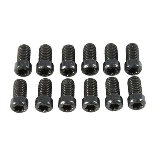 Recarga tu kit de tornillos Leupold con estos tornillos Torx de acero tratado, disponibles en paquetes de 12 para facilitar la conversión de anillas y bases.