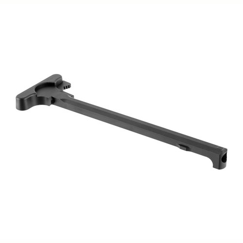 El AR-15 Charging Handle de Brownells es ligero, fabricado en aluminio y cuenta con un acabado anodizado negro mate, ideal para mejorar tu experiencia de tiro.