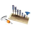 Descubre el set MAGNA-TIP® PROFESSIONAL SUPER SET con 120 bits, incluyendo un mango de torque ajustable, ideal para cualquier proyecto de armería.