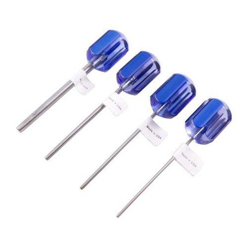 Los Punches de Alineación y Empuje de Brownells aseguran una alineación precisa, con mangos ergonómicos y cuatro tamaños para facilitar el ensamblaje y desensamblaje.