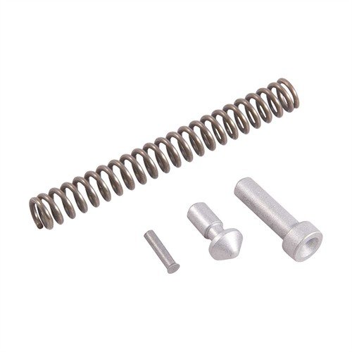 Este kit incluye todo lo necesario para instalar un nuevo mainspring housing en tu 1911, asegurando un rendimiento fiable con piezas de calidad.