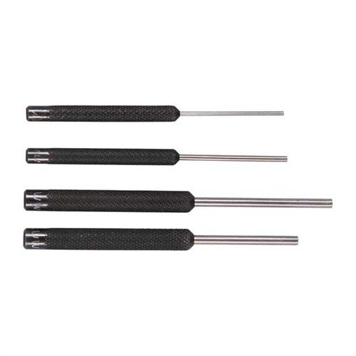 Este set de 4 piezas incluye punzones HSS perfectos para los roll pins métricos de las pistolas Beretta 92, facilitando tu trabajo de armero.