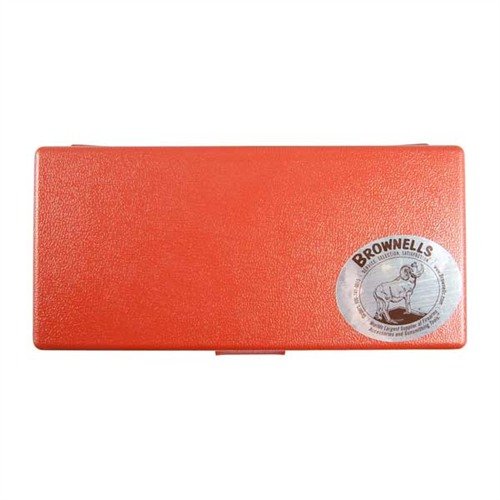 La caja de almacenamiento Brownells Magna-Tip® Super Set es duradera, compacta y cuenta con una bandeja extraíble para organizar tus herramientas de manera eficiente.