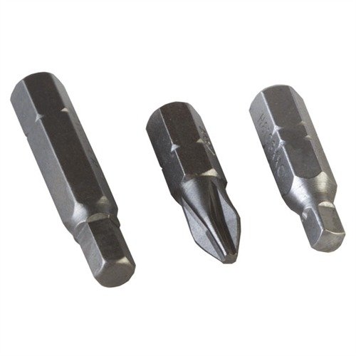 Descubre el kit maestro de bits Allen, Phillips y Square de Brownells, con 17 bits de alta calidad, ideales para trabajos en armas y herramientas.