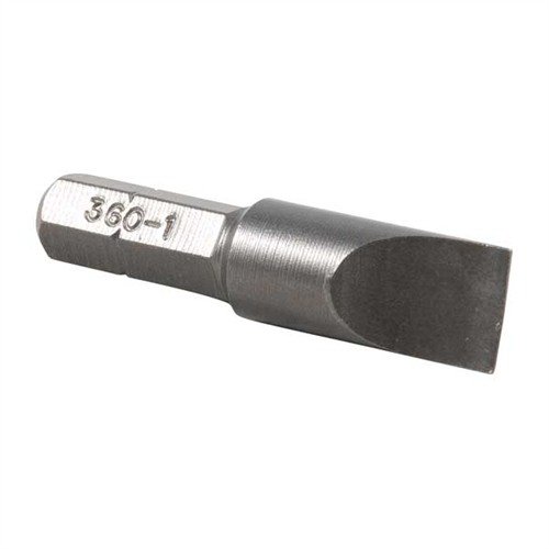 Los bits MAGNA-TIP de Brownells son perfectos para tornillos estrechos, fabricados en acero endurecido, con almacenamiento en bloque de roble y estuche plástico.