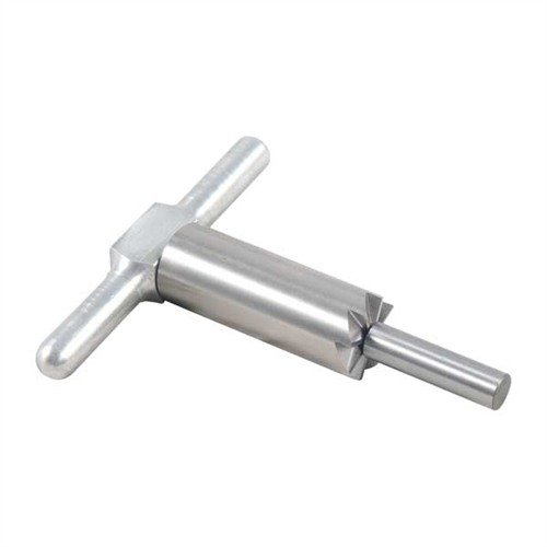 Corta y alinea los cañones de tus armas con el Cutter 90° de acero endurecido, incluye un mango y un piloto intercambiable en una caja de polipropileno.