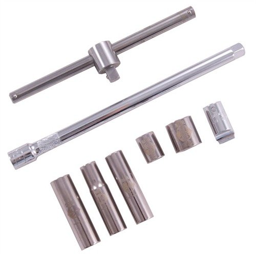 Con el STOCK TAKEDOWN SET de BROWNELLS, tendrás todas las herramientas necesarias para quitar tornillos de culata sin dañar, ¡y también sirven para otros trabajos!