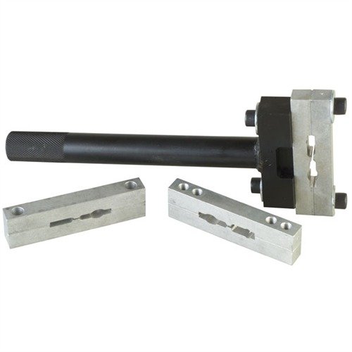 La llave de acción para revólver S&W rodea completamente el marco, evitando daños por torsión, con cabezales de aluminio sin marcas y es compatible con otros cabezales.