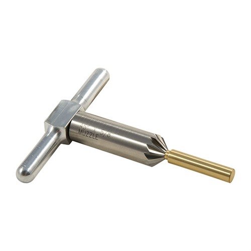 El 12-FLUTE MUZZLE CHAMFER SET de BROWNELLS es ideal para corregir imperfecciones en la boca del cañón sin dañar la estría, ¡perfecto para llevar al campo de tiro!