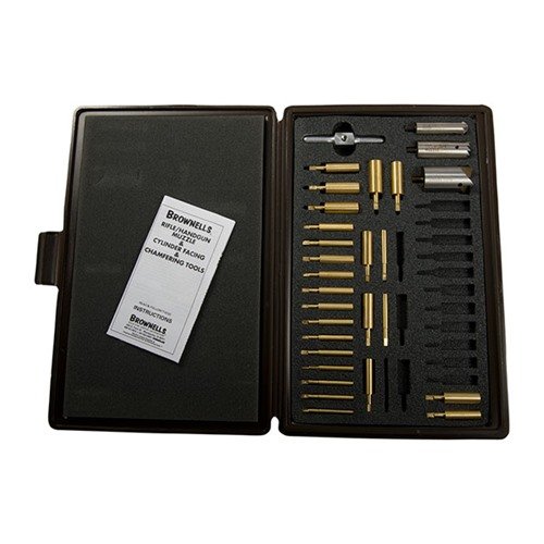El set de chamfering y facing de Brownells te ofrece herramientas precisas y duraderas para mejorar la precisión y el acabado de los cañones de tus armas.