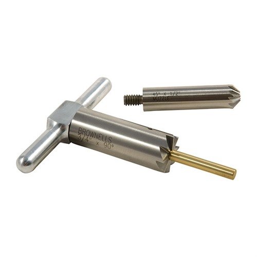 Con el BRASS ONE CALIBER SET, podrás alinear y chamferizar los cañones de tus rifles y pistolas fácilmente, asegurando una salida limpia de los proyectiles.