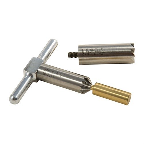 Con el BRASS ONE CALIBER SET, podrás cuadrar y chamferizar bocas de rifle y pistola fácilmente, logrando salidas de proyectiles limpias y rápidas recargas.