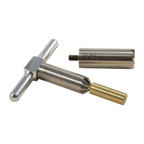 Con el BRASS ONE CALIBER SET, podrás alinear y chamferizar los cañones de tus armas de fuego, asegurando una salida limpia de los proyectiles.