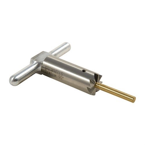 El cortador de cara de 90° de acero endurecido te ayuda a alinear y reparar boquillas de rifles y pistolas, ¡incluye todo lo necesario en una caja!