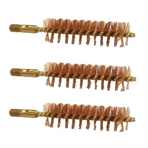 Las brochas BEEFY de bronce son perfectas para limpiar rifles de gran calibre, con un diseño robusto y roscas 10-32 que no se sueltan.