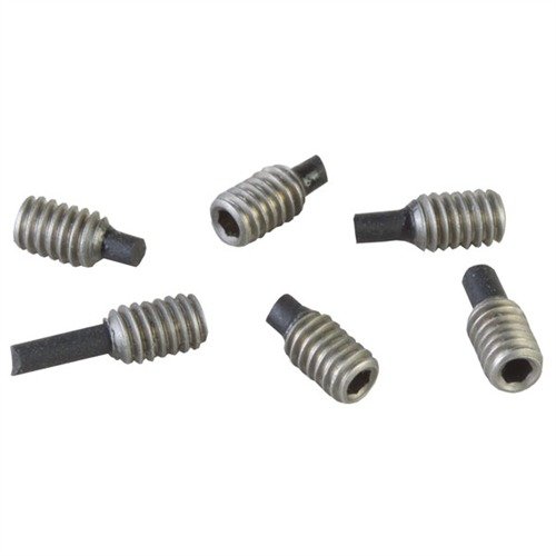 Los TRIGGER STOP SCREWS de BROWNELLS controlan el sobreviaje del gatillo, con puntas de goma que no marcan y son ideales para pistolas, rifles y escopetas.