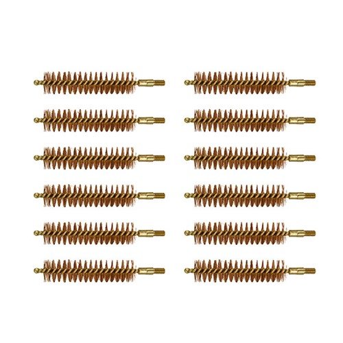 Las brochas de limpieza de la línea especial de Brownells cuentan con un mango de latón sin rayones y cerdas de bronce fosforado para una limpieza profunda y duradera.