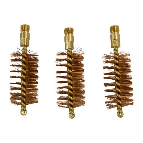 Las cepillos de limpieza de cañón de escopeta de la línea especial tienen cerdas de bronce fosforado y un vástago de latón que no ralla, ideales para un mantenimiento efectivo.