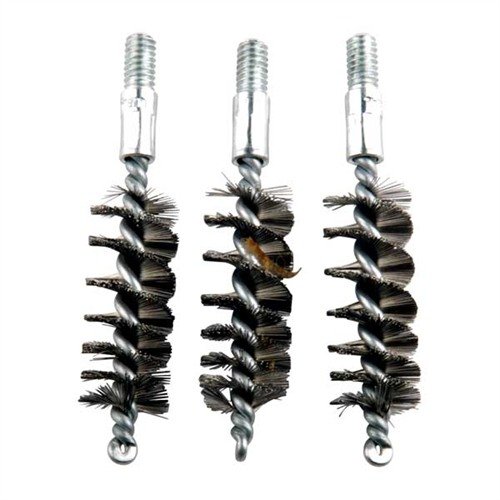 Las brochas de acero inoxidable de 10mm/.40/.41 cal son ideales para limpiar cañones muy sucios, con un diseño de acero de una sola pieza para mayor durabilidad.