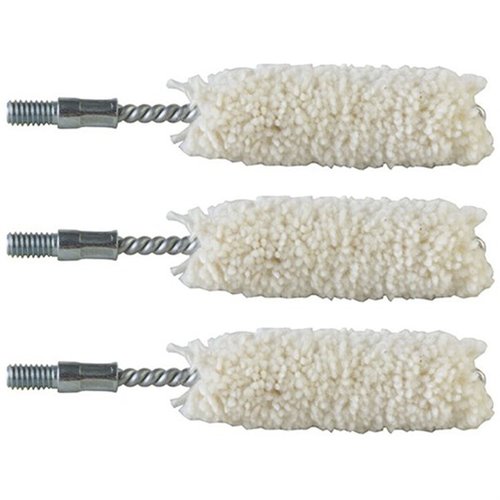 Los COTTON BORE MOPS de Brownells son perfectos para limpiar y aplicar productos, absorben solventes y aceite, y su acción de fregado natural elimina la fouling.