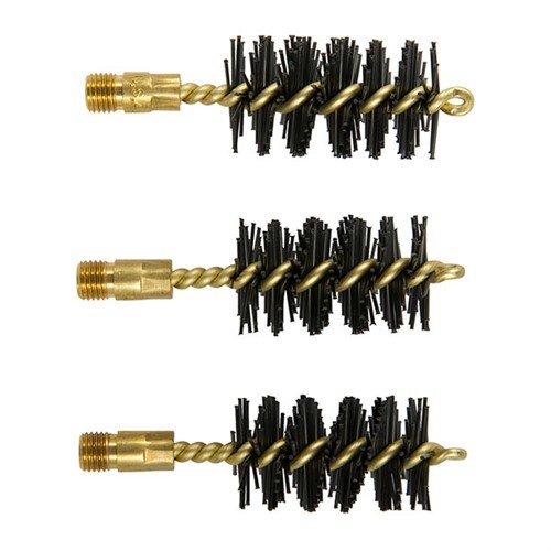 Las cepillos de nylon Heavy Weight para escopeta 10 gauge eliminan depósitos difíciles con su diseño agresivo y son seguros para el estriado y superficies lisas.