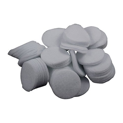 ¡Consigue parches de limpieza de 100% algodón! 🧼 Perfectos para cacerías y tiro, vienen en bolsas de 100 para tu comodidad.