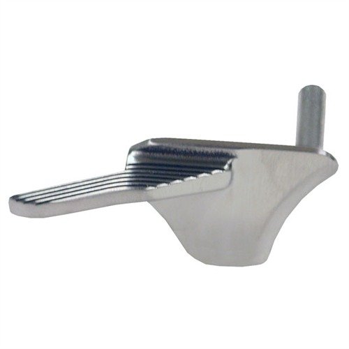 La EXTENDED CARRY THUMB SAFETY para 1911 ofrece pads delgados que permiten una liberación más rápida y cómoda, ideal para armas de porte oculto.