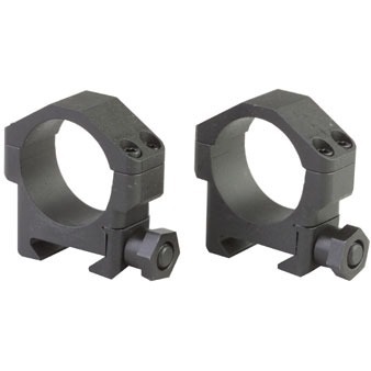 Los anillos de mira de acero de 30mm de Badger Ordnance son ultra resistentes, ideales para rifles AR-15 y soportan el retroceso fuerte con facilidad.