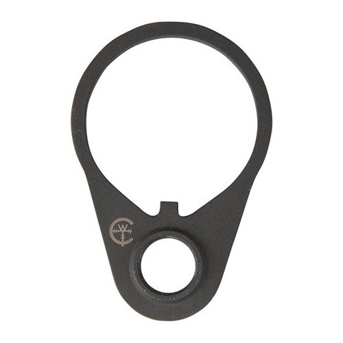 La placa de extremo QD de rotación limitada AR-15/M16 está hecha de acero 1018, previene la rotación del eslabón y es resistente a la corrosión, ideal para uso ambidiestro.