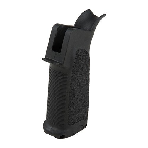 Mejora tu control del rifle con el AR-15 MOD-3 GUNFIGHTER GRIP, ergonómico y resistente, con compartimento oculto y dos inserts para el guardamonte.