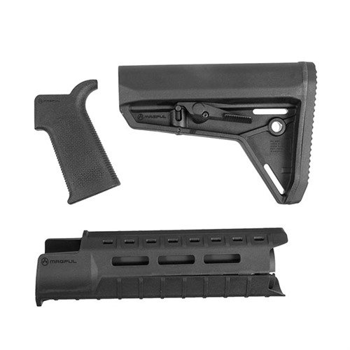 Mejora tu AR-15 con el set de muebles MOE-SL de Magpul, que incluye una culata ergonómica, guardamanos M-LOK y empuñadura SL para un control óptimo.