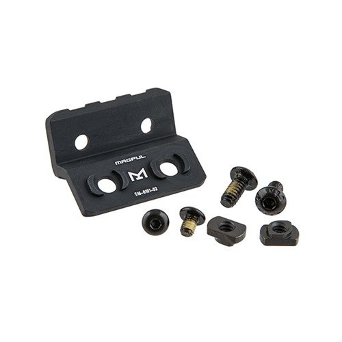 El M-LOK Offset Light/Optic Mount de MAGPUL te permite montar luces y ópticas en posiciones cómodas, fabricado en aluminio anodizado y con esquinas biseladas.