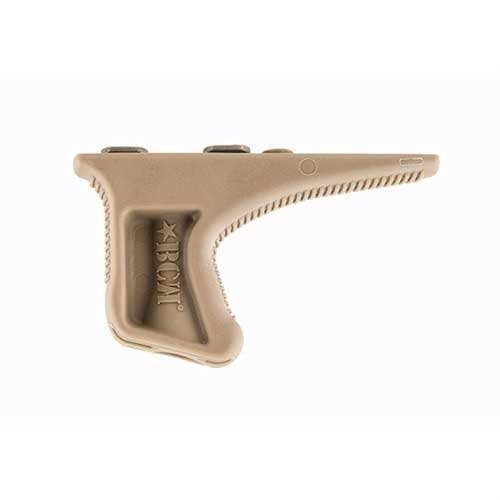 El KAG Angled Grip de Bravo Company ofrece un diseño ergonómico que mejora la retención y la manipulación del arma, aliviando la tensión en muñeca y codo.