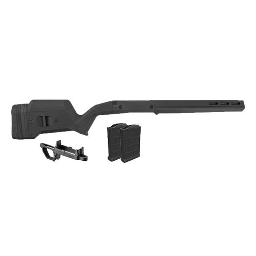 ¡Mejora tu Remington 700 con el stock Magpul Hunter 700, compatible con AICS y dos cargadores PMAG de 10 rondas, todo en un diseño ajustable y ergonómico!