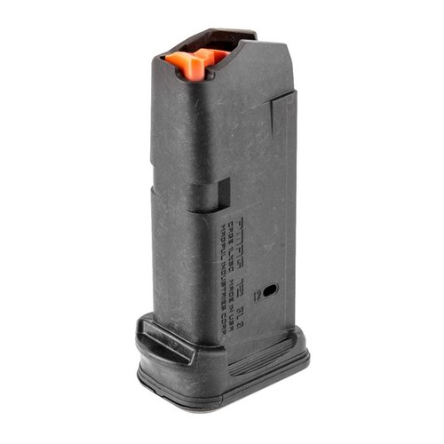 El PMAG12 GL 9 para Glock 26 ofrece 12 balas, agarre texturizado, fácil acceso y una base removible, combinando capacidad y control en un tamaño compacto.