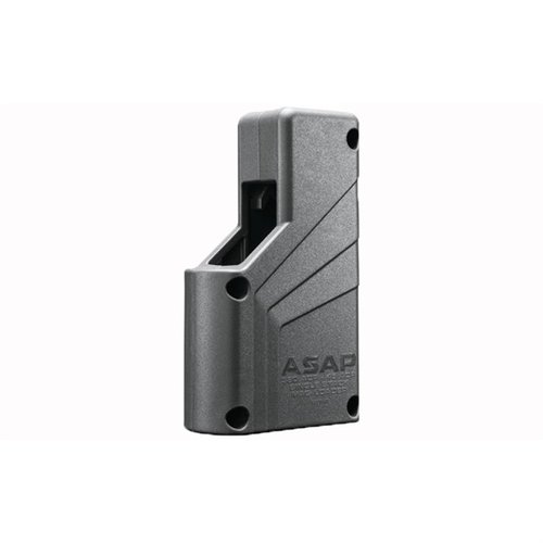 Con el cargador Butler Creek ASAP, recargas tus cargadores de simple apilamiento de forma rápida y fácil, compatible con 9mm a .45 ACP y 100% hecho en EE. UU.