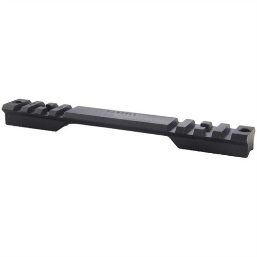 Las bases de acero CNC de Farrell Industries ofrecen precisión extrema y un ajuste estable para tus ópticas, aceptando anillas Picatinny y Weaver.