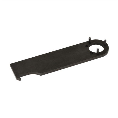 La FOREARM WRENCH de YANKEE HILL es una llave de acero resistente que facilita apretar los tornillos de la mano a la torsión correcta y alinea los rieles.