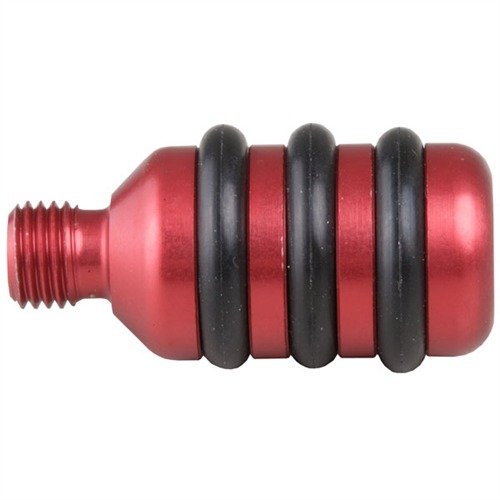 Los jags de limpieza TCS con O-rings de goma ofrecen una limpieza eficiente sin dañar el estriado, ideales para eliminar fouling de pólvora y plomo.